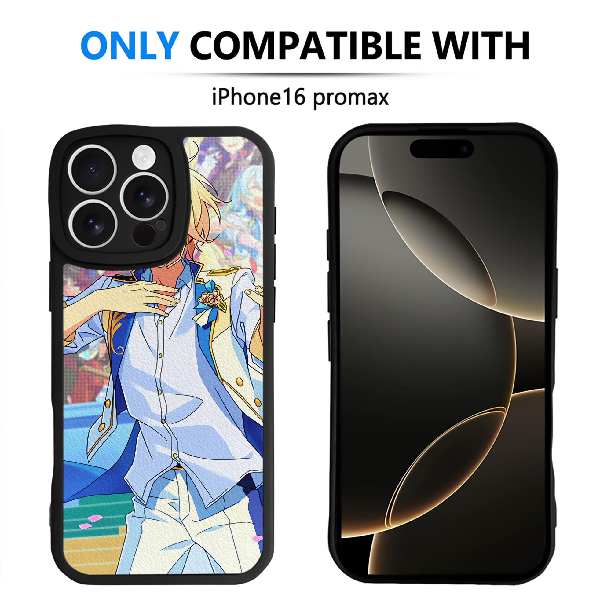 （画像用） あんさんぶるスターズ! Ensemble Stars 【iPhone 16シリーズ対応】シリコンスマホケース（レザー調） 材質：シリコン